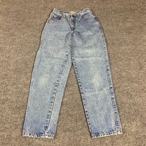 V Esprit Jeans Womens 2 26x30 Blue Denim High Rise Tapered Faded Mom Retro‎ 90s